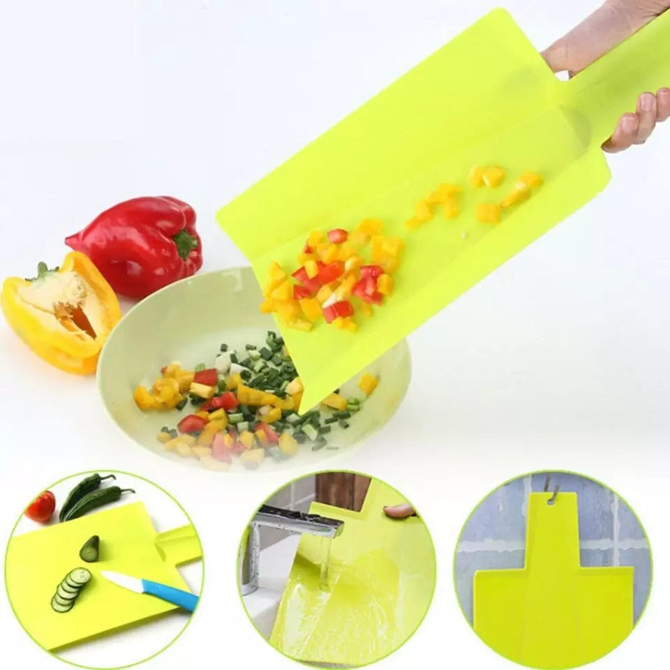 EZLIFE Plastic Chopping Blocks Non-slip, Folding Flexible Cooking Mat